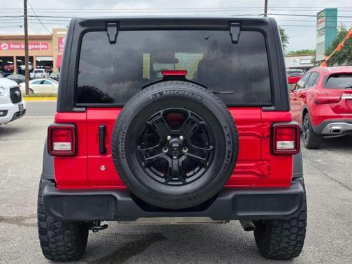 Red 2018 Jeep Wrangler Unlimited Sport S