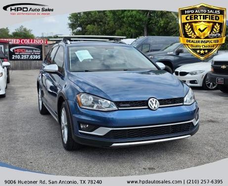 Silk Blue Metallic 2017 Volkswagen Golf Alltrack TSI S