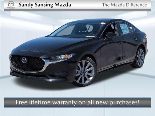 Jet Black Mica 2026 Mazda Mazda3 FWD w/Preferred Package