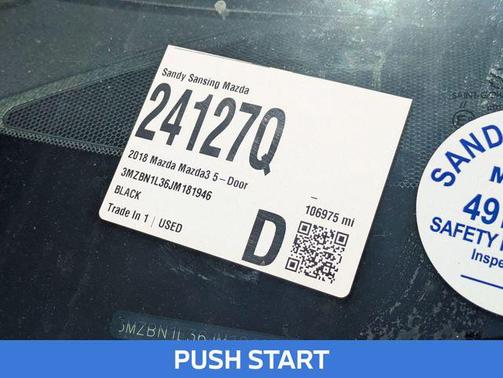 Jet Black Mica 2018 Mazda Mazda3 Touring