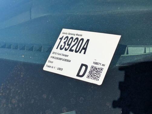 Ingot Silver 2015 Ford Escape SE