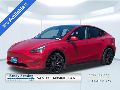 Red Multi-Coat 2022 Tesla Model Y Performance Dual Motor All-Wheel Drive