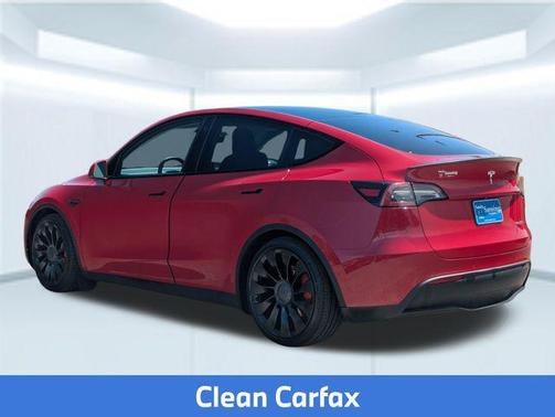 Red Multi-Coat 2022 Tesla Model Y Performance Dual Motor All-Wheel Drive