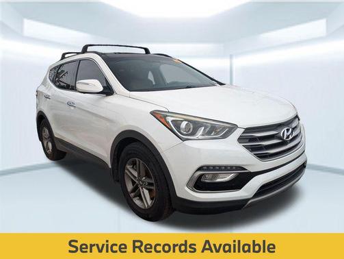 Pearl White 2018 Hyundai Santa Fe Sport 2.4L
