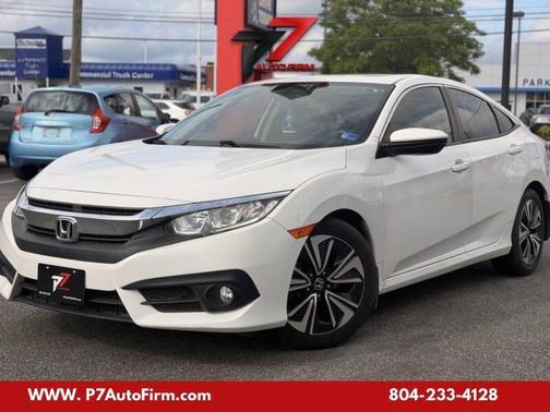 White Orchid Pearl 2018 Honda Civic EX-T