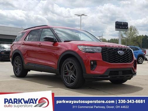 Rapid Red Metallic Tinted Clearcoat 2026 Ford Explorer ST-Line