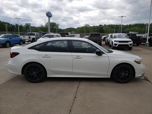Platinum White Pearl 2025 Honda Civic Hybrid