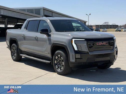 Thunderstorm Gray 2026 GMC Sierra EV Extended Range Elevation