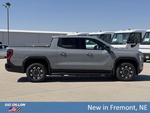 Thunderstorm Gray 2026 GMC Sierra EV Extended Range Elevation