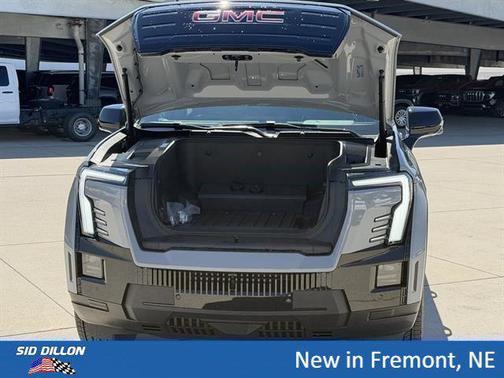Thunderstorm Gray 2026 GMC Sierra EV Extended Range Elevation