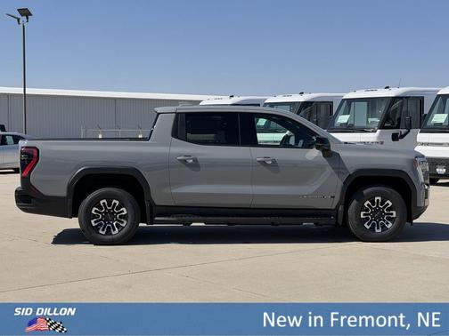 Thunderstorm Gray 2026 GMC Sierra EV Extended Range Elevation