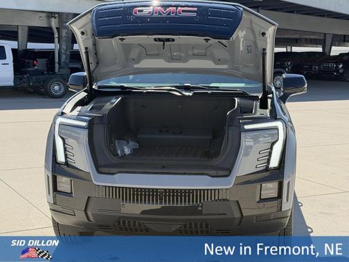 Thunderstorm Gray 2026 GMC Sierra EV Extended Range Elevation