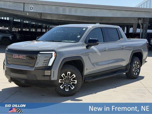 Thunderstorm Gray 2026 GMC Sierra EV Extended Range Elevation