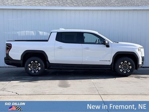 Summit White 2026 GMC Sierra EV Standard Range Elevation