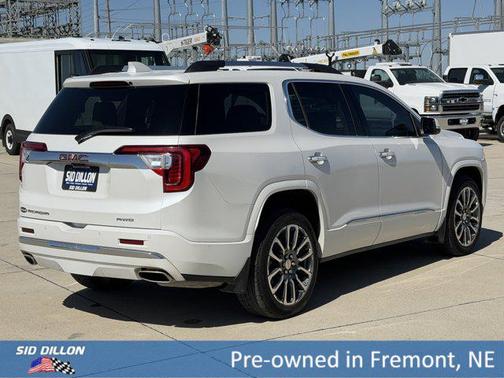 White Frost Tricoat 2020 GMC Acadia Denali