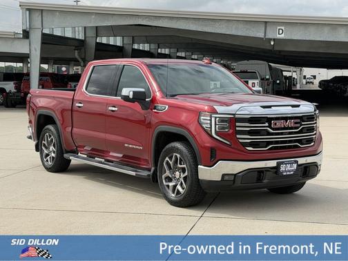 Volcanic Red Tintcoat 2025 GMC Sierra 1500 SLT