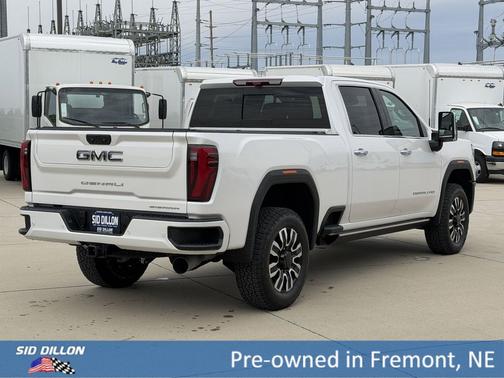 White Frost Tricoat 2025 GMC Sierra 3500 Denali