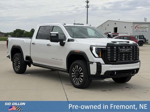 White Frost Tricoat 2025 GMC Sierra 3500 Denali