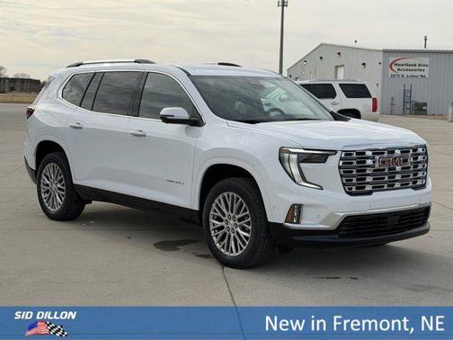 Summit White 2026 GMC Acadia Denali