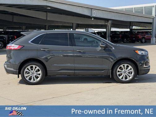 Lithium Gray 2021 Ford Edge Titanium