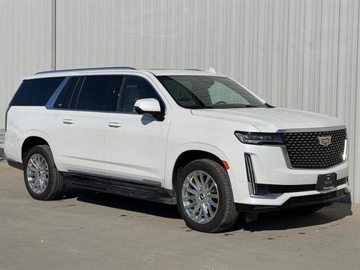 Crystal White Tricoat 2023 Cadillac Escalade ESV Premium Luxury