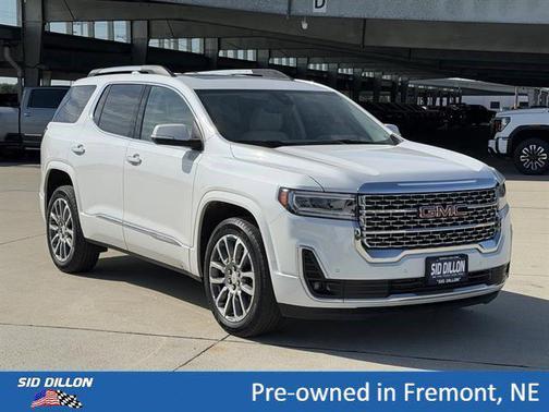 White Frost Tricoat 2023 GMC Acadia Denali