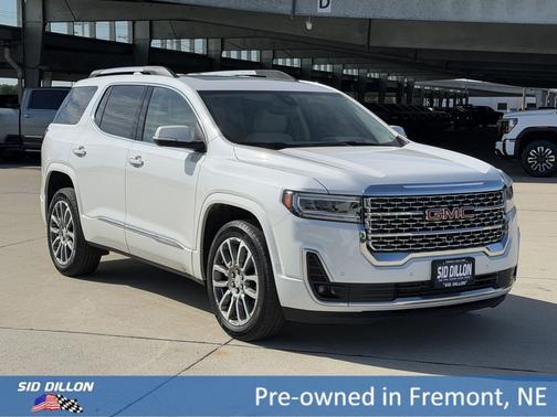 White Frost Tricoat 2023 GMC Acadia Denali