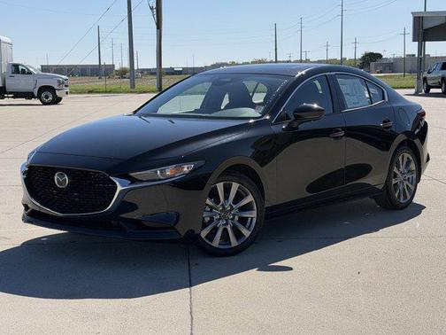 Jet Black Mica 2026 Mazda Mazda3 FWD w/Preferred Package