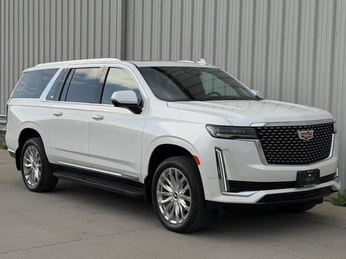 Crystal White Tricoat 2024 Cadillac Escalade ESV Premium Luxury