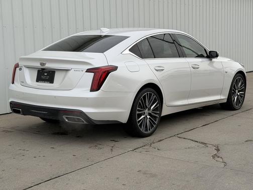 Crystal White Tricoat 2023 Cadillac CT5 Premium Luxury