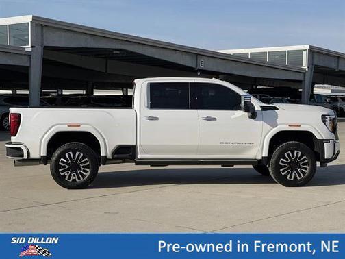 White Frost Tricoat 2025 GMC Sierra 2500 Denali Ultimate