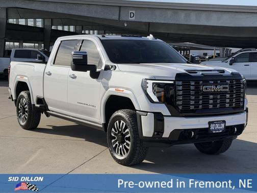 White Frost Tricoat 2025 GMC Sierra 2500 Denali Ultimate
