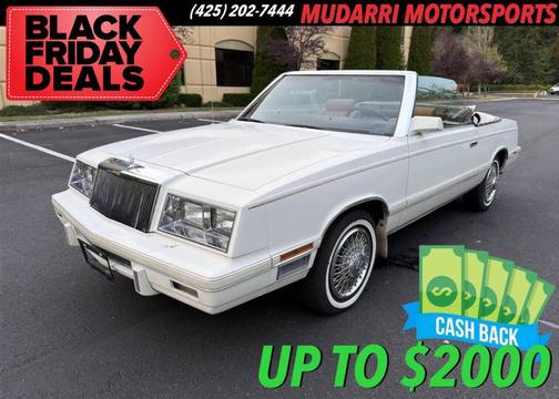 1983 Chrysler LeBaron Base 2dr Convertible