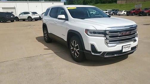 Summit White 2021 GMC Acadia SLE