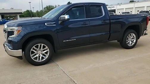 Pacific Blue Metallic 2021 GMC Sierra 1500 SLE