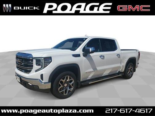 Summit White 2023 GMC Sierra 1500 SLT