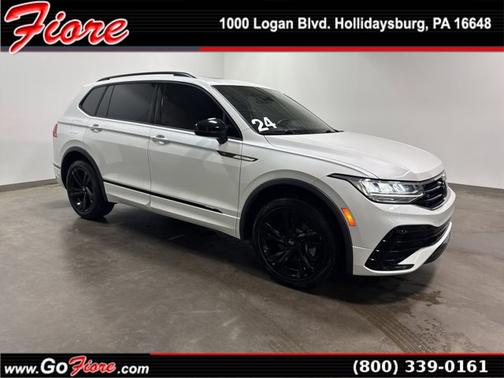 Opal White Pearl Effect 2024 Volkswagen Tiguan 2.0T SE R-Line Black