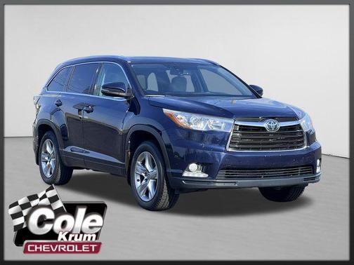 Nautical Blue Metallic 2016 Toyota Highlander Limited Platinum