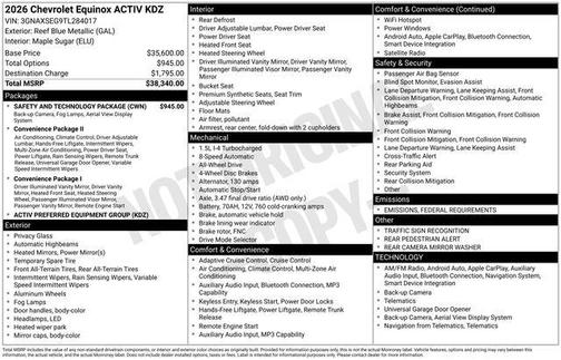2026 Chevrolet Equinox AWD ACTIV