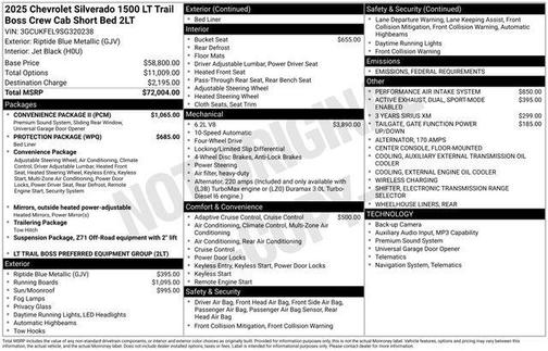 2025 Chevrolet Silverado 1500 LT Trail Boss