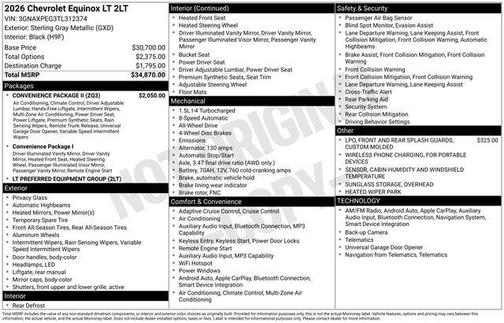 2026 Chevrolet Equinox 1LT