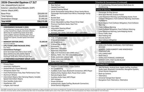 2026 Chevrolet Equinox 1LT