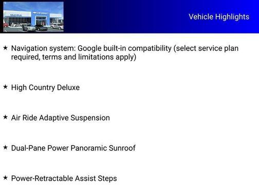 2026 Chevrolet Tahoe 4WD High Country