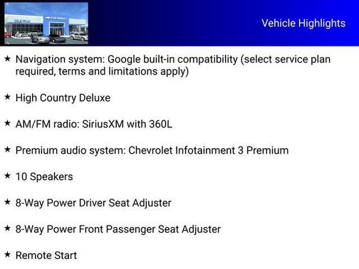 2026 Chevrolet Tahoe 4WD High Country