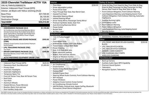 2025 Chevrolet Trailblazer ACTIV