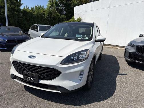 Star White 2020 Ford Escape Titanium Hybrid