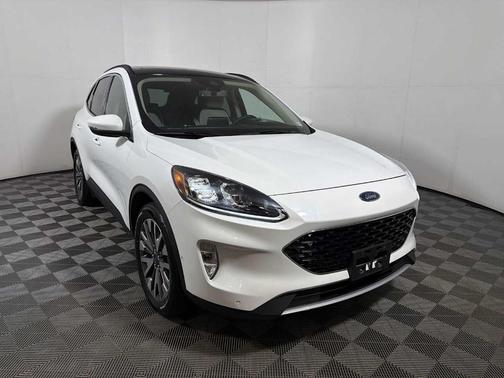 Star White 2020 Ford Escape Titanium Hybrid