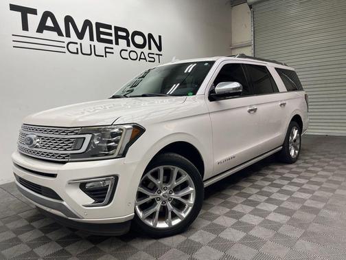 White Platinum Clearcoat Metallic 2018 Ford Expedition Max Platinum