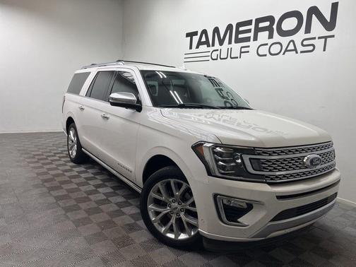White Platinum Clearcoat Metallic 2018 Ford Expedition Max Platinum