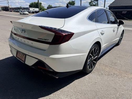 White 2021 Hyundai SONATA Limited